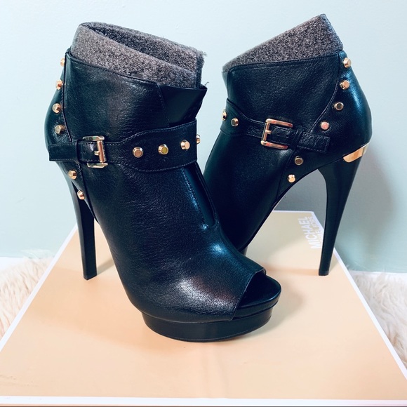 🎉HP🎉 MICHAEL KORS “Ailee” Open Toe Stiletto Bootie 8M - Picture 2 of 8